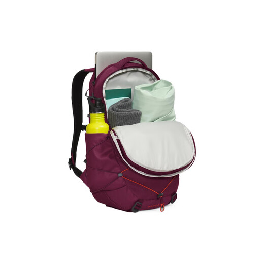 北面（The North Face）Borealis28L字母Logo徽标拉链开合再生尼龙背包双肩包女款紫色 均码