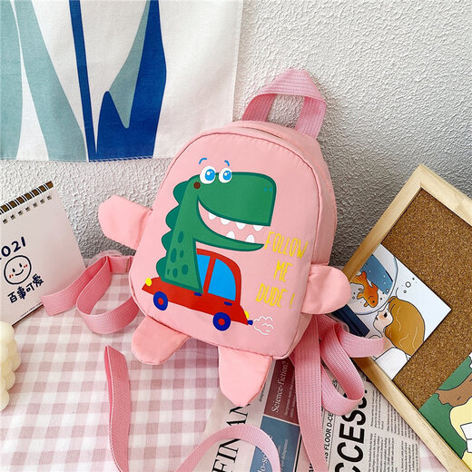 Sac pour enfants de dessin animé multi-fonctions anti-permante.Almage de maternelle à la maternelle Hot Dinosaur Sac à dos Casual Children's Backpack Red