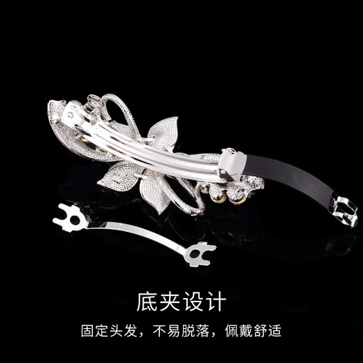 Sangma lily flower hairpin high-end hairpin horizontal clip spring clip hairpin hair accessories birthday gift Valentine's Day gift