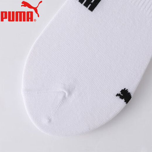 PUMA夏季低帮短筒袜子休闲舒适透气船袜1双装-002白色 002白色 均码 39/42（推荐鞋码40/43）