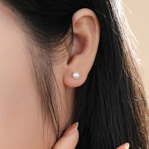 Dara pearl earrings high-quality freshwater pearl earrings 925 high-end earrings for my wife as a Chinese Valentine's Day gift for my girlfriend