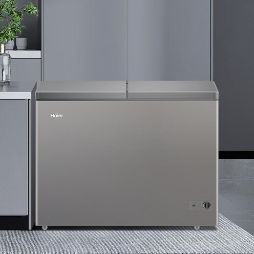 Haier 300 liter dual temperature double box large capacity small freezer household commercial refrigerator freezer OCC small refrigerator freezer FCD-300LHSPTDZ trade-in