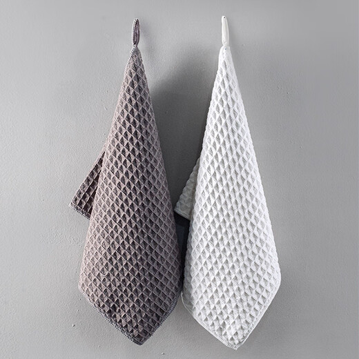 Master housewife barista special rag bar towel absorbs water, does not shed lint, quick-drying coffee machine milk tea shop cleaning cloth square towel, brown, four pack, 30*70cm