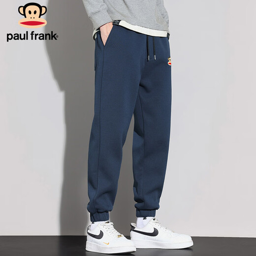 Big Mouth Monkey (paul frank) pants men's autumn and winter casual pants men's small-legged sweatpants men's pants trendy brand sweatpants men's navy blue XL
