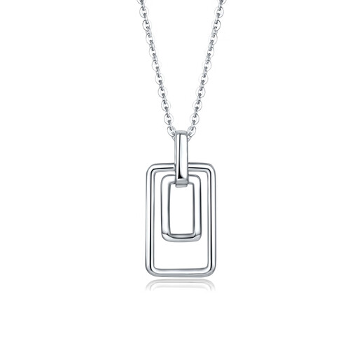 Mengjinyuan platinum pendant PT950 geometric pendant ins style simple platinum pendant without necklace gift