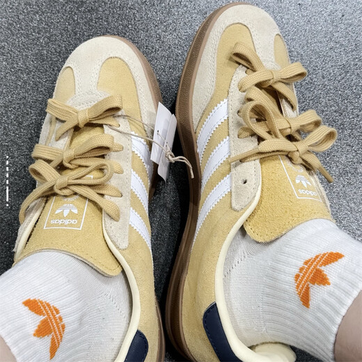 阿迪达斯 （adidas）男女同款生活休闲鞋年2025夏舒适百搭运动防滑耐磨低帮黄色 JI3523/黄色 38.5