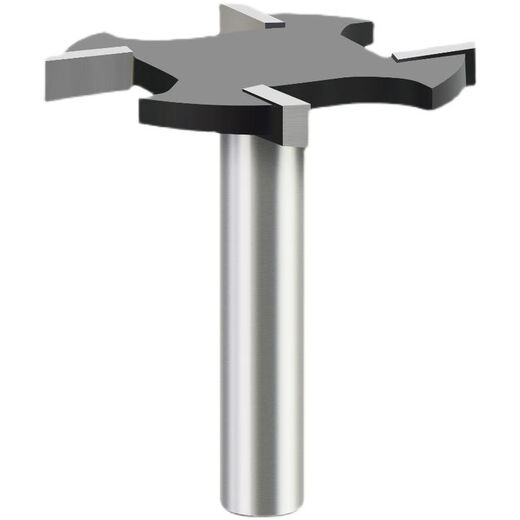 
Lejiang Tools (lejiang) Lejiang Metric Four-tooth T-shaped Cutting Woodworking Edge Decorating Machine Slot Milling Cutting Machine Slot G-type Hand-pulling Tool 12806mm6T