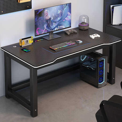 Yaoying Computer Desk Desktop Esports Desk Home Study Desk Writing Desk Workbench Office Desk HXZ33 Upgraded Reinforcement 80*60cm (Esports Black)