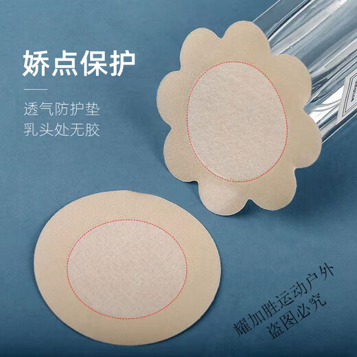 Zailu children's swimming breast pads, disposable summer thin breast pads for girls and boys, anti-sweat bumps, 40 pairs of round breast pads, specially designed for swimming and dancing.