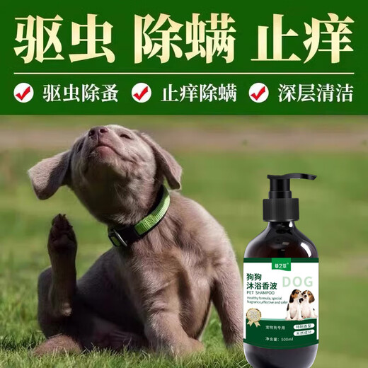 Dog shower gel, insect repellent, cleaning and care all-in-one, long-lasting fragrance, deodorant, antibacterial, cleansing, anti-itching and mite removal, 1 bottle, effective after just one wash