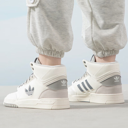阿迪达斯 （adidas）三叶草男鞋 2025夏季新款跑步健身训练运动鞋耐磨透气低帮休闲鞋 IF2694/复古灰绿 42.5