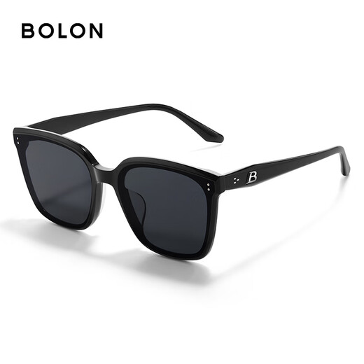 
BOLON Tyrannosaurus Glasses 25-year new sunglasses for men Wang Hedi, the same sunglasses as men and girlfriends, the Chinese Valentine's gift BL3203 [Same Model in Celebrity] C10 Bright Black-Polarized