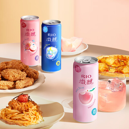 Ruio (RIO) foreign wine cocktail pre-mixed wine 3 degrees Fruit wine 330ml * 10 cans + zero sugar strong refreshment * 2 cans