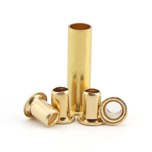 Wen Yijia Customized Copper Corn Eye Rivet GB876 Hohlkupfer Nieten Air Augenschnallen durch Loch Kupferteile Hohlkiete M1.5-- 1,5*3,5 (Halbjin [Jin entspricht 0,5 kg] etwa 6629 Teile)