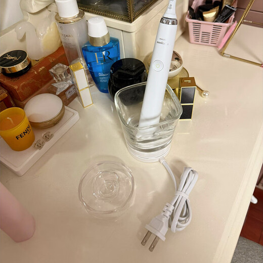 Trendy Style eignet sich für Philips Electric Zahnbrush Ladegerät HX9901/9952/993L/993S/992S/9903/9954/993X Kristallabdeckung Glassbecher Zubehör Philips Zahnbürstenkristallabdeckung [Kaufen Sie separat ohne Ladung]