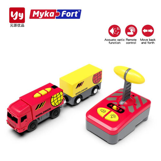 Mykafortg.32 McAvo Fernbedienung Elektrische Zug -Zug -Kinderspielzeugkenntnisse mit Hapebrio Wooden Track Color Box 90995 Fernbedienung Dampfzug Set nicht offizieller Standard