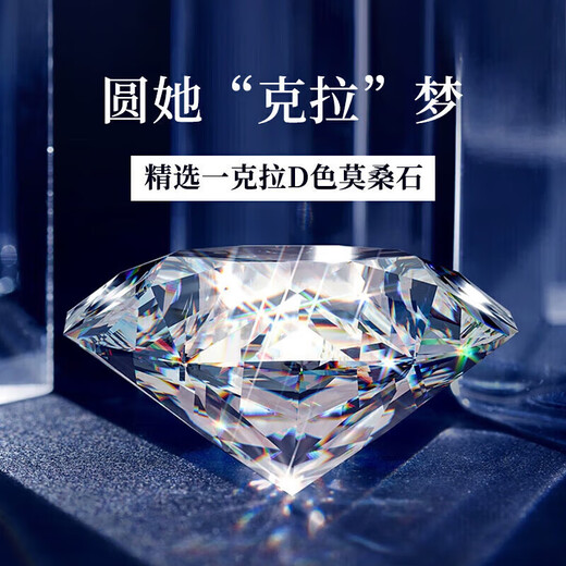 Givenchy Light Luxury One Carat Diamond Necklace for Women Moissanite Pendant Clavicle Chain Jewelry Birthday Gift for Girlfriend One Carat Moissanite Rose Gold/White Diamond