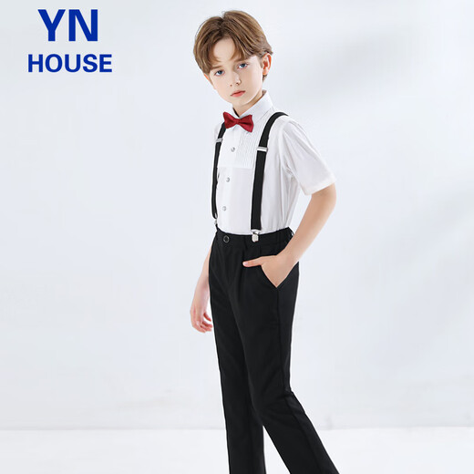 YinuOfang's Ni para la ropa del 1 de junio de junio Biños de la escuela del uniforme del uniforme del uniforme los altas del uniformes de la manga corta Tamaño 140