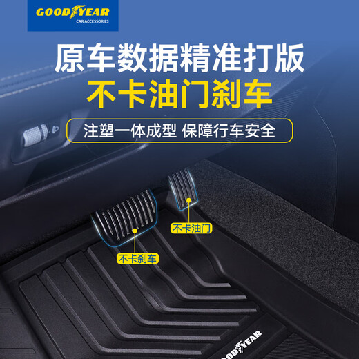 Les coussinets de pied de voiture TPE à haut côté conviennent à Geely Xingyue L Galaxy L7 / E8 respectueux de l'environnement