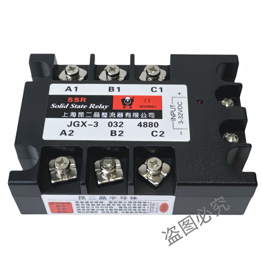 昆二晶三相固态继电器 直流控制交流JGX-3 4880 SSR80A  480V 3-32VDC JGX-3 4880