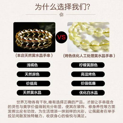 Shi Yue Jewelry Boutique 11-12mm Natural Citrine Bracelet Birthday Beads Bracelet for Men and Women Crystal Agate