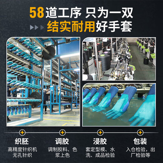 Xingyu Younaibao A698 Latex Gardenage en relief Gants de protection du travail