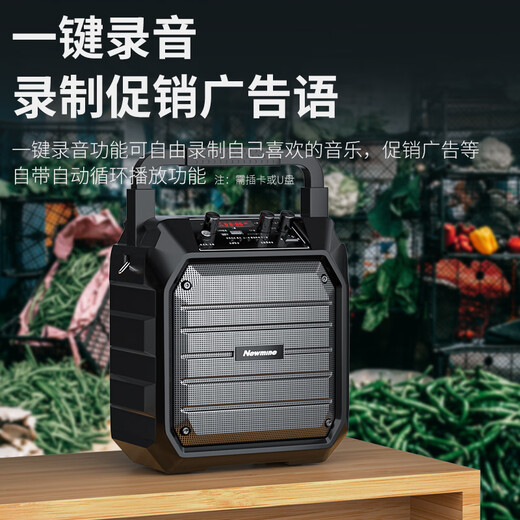Newman k98 wireless Bluetooth speaker outdoor large volume square dance audio small home radio portable portable with microphone stall speaker double wheat version