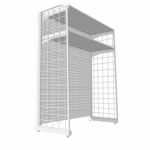 Table hole board bookshelf storage rack no punching wall metal hole desk combination study room rental 1st floor white 56*34*95