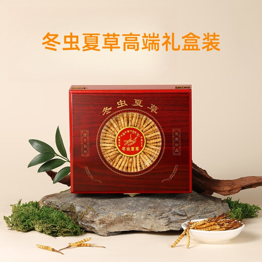 Cordyceps Dried Goods Authentic Cordyceps Gift Box Cordyceps Wangxiong Fengdao Nourishing and Healthy Cordyceps Three Roots One Gram 100 Roots Boxed