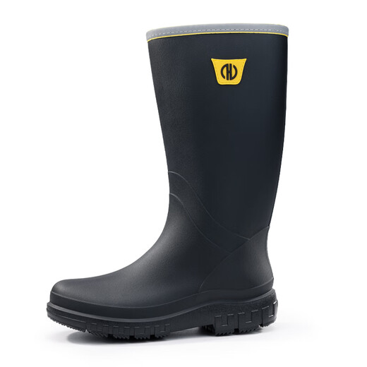 Blue Owl Shield Rain Shoes Men's High Tube Outdoor Wear-resistant Anti-Slip Shoes Not Easy to Slide Rain Boots Dynamic Waterproof Shoes YX1022 42