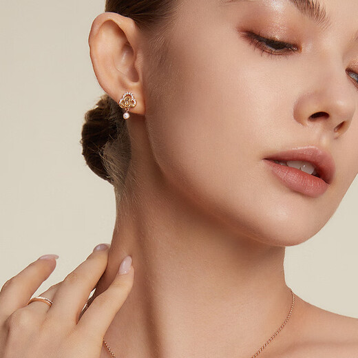 Mysterious Blue MYSTELAN1987 Classic Light Luxury Earrings Women's High-end Jewelry Birthday Gift for Girlfriend and Wife 1987 Classic C Style