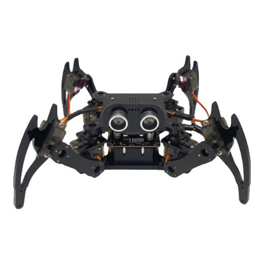 Urebot Urb Vierbeinige bionische Spinnenprogrammierung Roboter Arduino Robot Steam Dampf Education Secondary Development Student Toys Basic Edition + Batterie + Ultraschall + Gyro + Kamera (Ultraschallpaket) Fertige Produkte