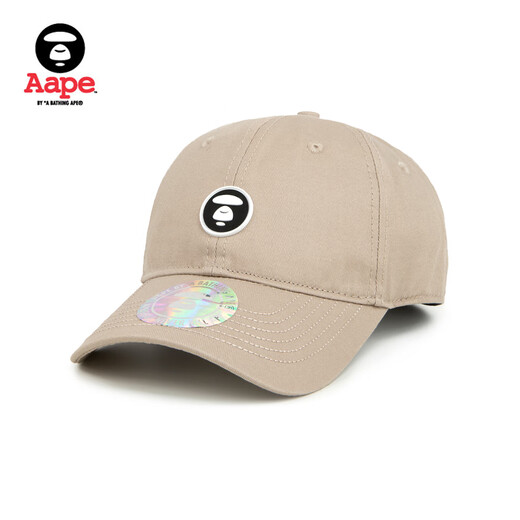 AAPE flagship store accessories ape man contrasting color simple badge reflective sticker baseball cap 4865XXI WHX/white F single size