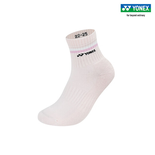 YONEX/尤尼克斯 145144BCR/245144BCR 透气吸汗三双装中筒袜羽毛球袜 245144BCR 混色三双装（女款） 【非质量问题，贴身衣物不退换】