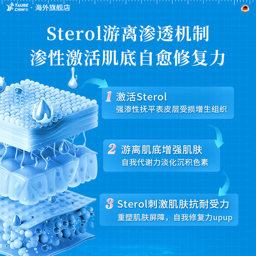 TaubeChing German original scar removal cream for scar removal and repair, medical silicone proliferative bumps to remove pimples, 4 boxes of periodic packaging, burns and scalds/surgery/hyperplastic scars