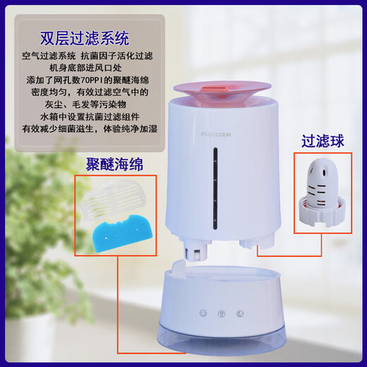 加湿器家用静音大容量卧室办公室空调空气净化小型香薰机 FH9213绿色-4升