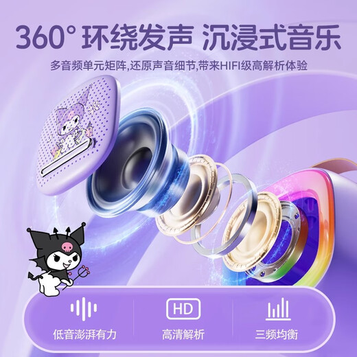 Lihuan Kulomi Micrófono para niños y audio Micrófono Integrado juguetes Regalos de cumpleaños para niñas 3-6 años 7-14 años