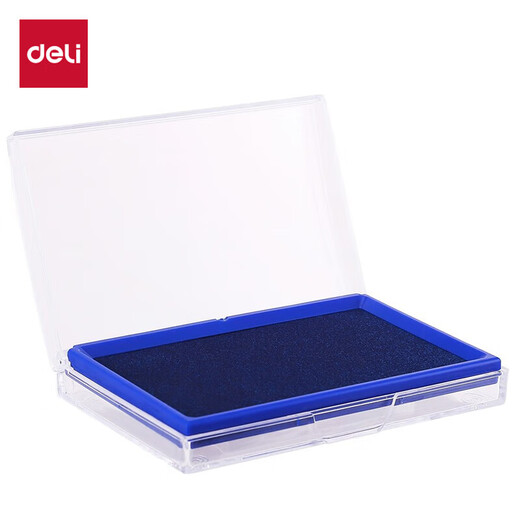
Deli 137*88mm square quick dry printing platform stamp Clear mark Financial supplies Office supplies Blue 9864