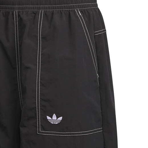 
Adidas (adidas) children's clothing 25 summer children's shorts Clover men and women medium-sized children's woven twill sports five-point pants KG6629 KG6629 black 175 (tag 176)