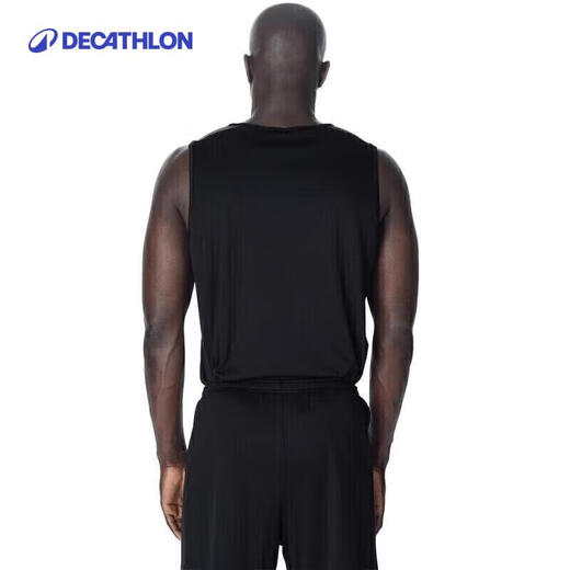 Decathlon Basketball Jersey Sleeveless Sports Vest Men's Jersey Summer TARMAK Black XL 2343070