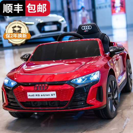 Das von Youka Audi autorisierte Kinder-Elektroauto mit Allrad-Fernbedienung kann auf dem Allrad-Fernbedienungsauto des Babys sitzen. Luxuriös rot lackiert + weiche Räder + Ledersitz mit Allradantrieb + Doppelfernbedienung + Bluetooth-Musik und -Beleuchtung. Standard-Lithiumbatterie mit 18000 mA Aluminiumgehäuse