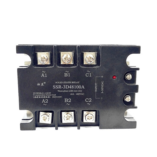 Un relé de estado sólido trifásico 2R-34840A Horno de resistencia de 12VC Control de voltaje de CC Estado sólido trifásico 40A R-4840A