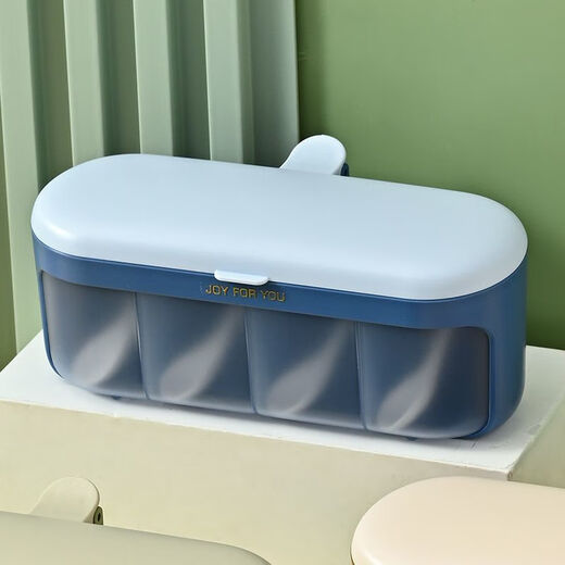 Enshousu seasoning box combination set seasoning bottle jar home kitchen sugar, MSG, salt shaker storage box one-piece 4-grid with spoon, fruit oil green, four-grid in one, inner + spoon