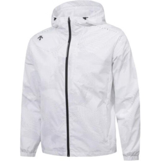 Descente Color Color Hooded Zipper à manches longues pour hommes et femmes, blanc 100