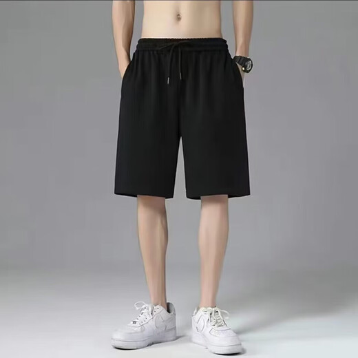 [Pantalones deportivos para hombres de secado rápido y sudoración] pantalones deportivos versátiles versátiles pantalones de playa de cosecha suelta versátil