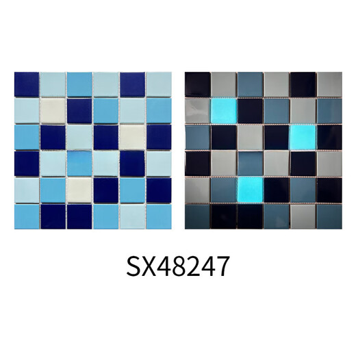 Dingyu Ligero de almacenamiento LIGHT PISMA MOSAICA Azul Gradiente Green Gradiente Luminoso Azulejos de decoración de la piscina de 25x25 mm SX48LW02