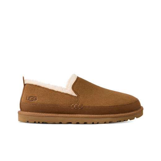 UGG autumn new men's fashion simple, comfortable and lightweight solid color flat round toe casual shoes 1174586 CHE | Maroon 42