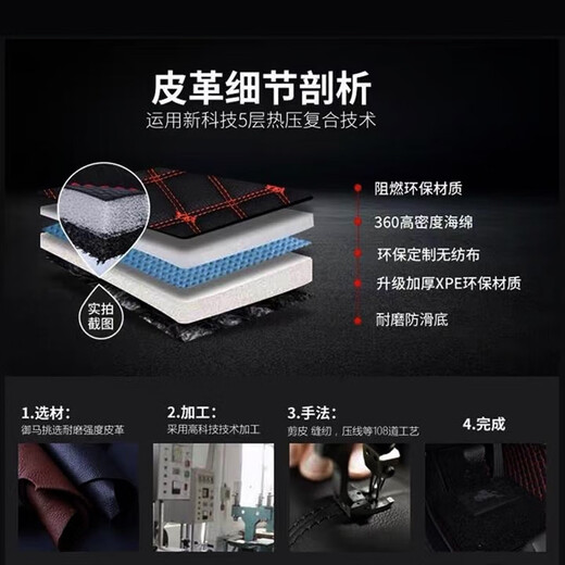 语森忆三一挖掘机脚垫SY5560C135-9215-10285H365-8驾驶室地板胶毯 三一245H/365H/485H红色