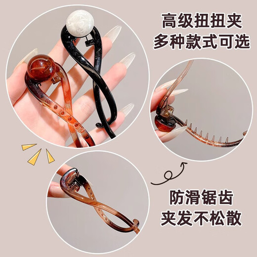 Dongyi carefully selected hair clips for women 2025 high-end back-of-the-head hair clips twist clip mother hair accessories light luxury hair clips