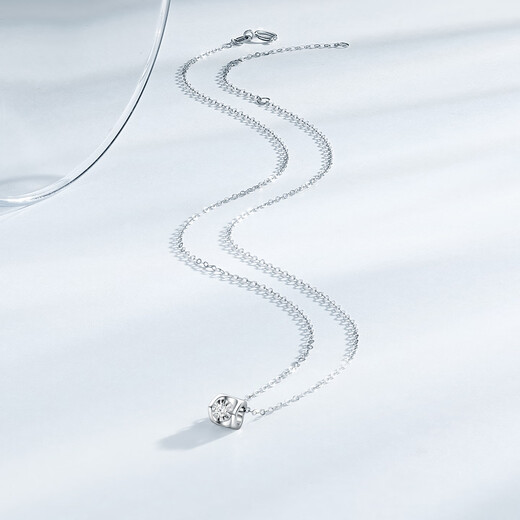 Chao Acer PT950 Platinum Diamond Necklace Girls Birthday Gift Pricing Platinum XQP42200018 Chain length about 45cm